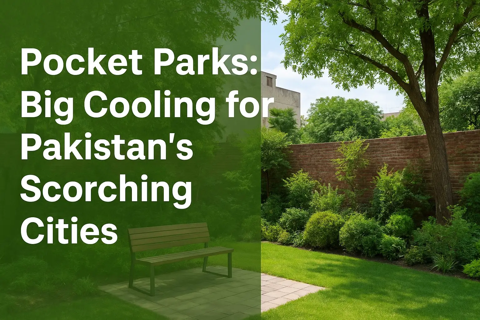Pocket Parks: Big Relief for Pakistan’s Boiling Cities 2 Pocket Parks: Big Relief for Pakistan’s Boiling Cities